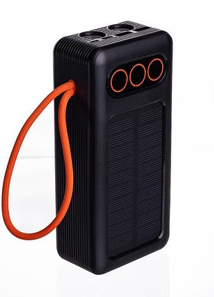 Повербанк с быстрой зарядкой с 3 шнурами 30000 mah портативное зарядное устройство powerbank зарядка для телефона hp-n56 nai