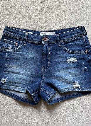 Джинсовые шортики bershka