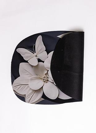 Коврик для ванной комнаты с 3d-эффектом petal relief 58*38 см диатомитовый черный nai