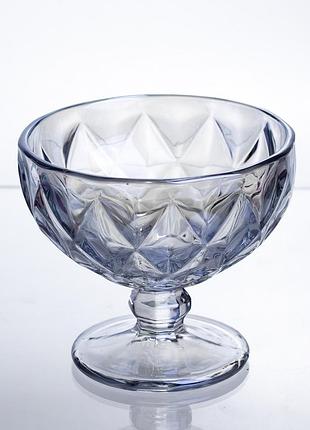Набор креманок diamond blue 6 штук по 300 мл hp-19-277 прозрачный для десертов йогуртов nai