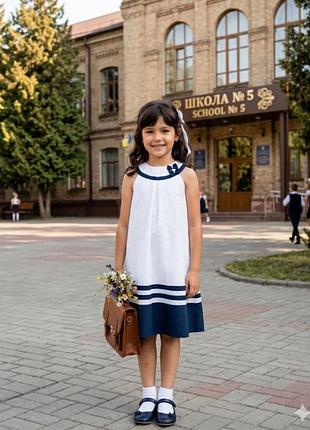 Платье праздничное платье белое на возраст 6-7 лет