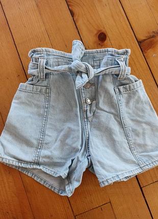 Шорты джинсовые zara 134 см