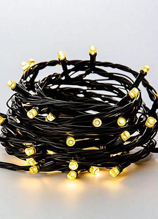 Новогодняя гирлянда штора 3х2 м 144 led комнатная белый провод жёлтый nai