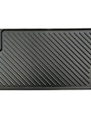 Чугунная планча для гриля tors 46×26×2 см прочная чугунная пластина для жарки и гриля на мангале nai