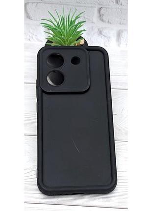 Уценка!!! чехол shock case для телефона poco m7 pro 5g бампер силиконовый черный уценка!!!