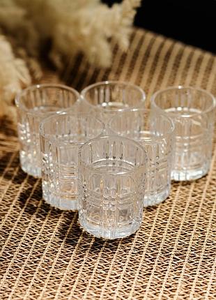 Набір чарок для міцних напоїв crystal shots 6 штук по 75 мл nai