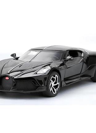 Модель машины bugatti la voiture noire 1:32 инерционная металлическая коллекционная машинка с подсветкой и звуком nai