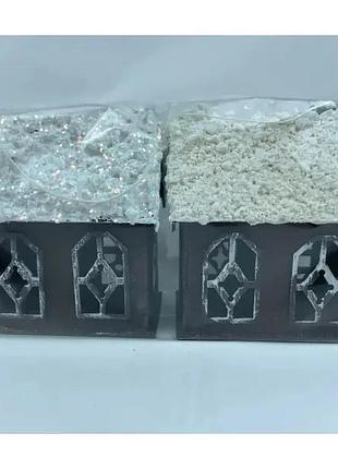 Декоративныхй новогодний домик из дерева 20×12×5 см шоколад nai