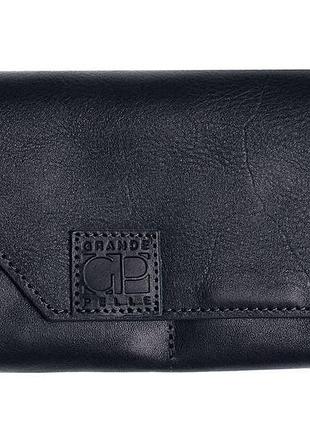 Портмоне festa, глянец, синий grande pelle 513670