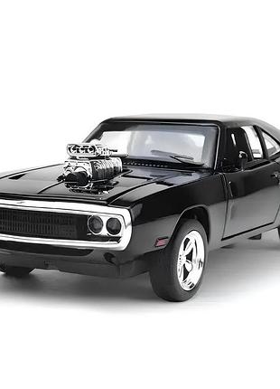 Модель автомобіля dodge charger з фільму форсаж 1:32 — металева інерційна машинка зі світлом і звуком