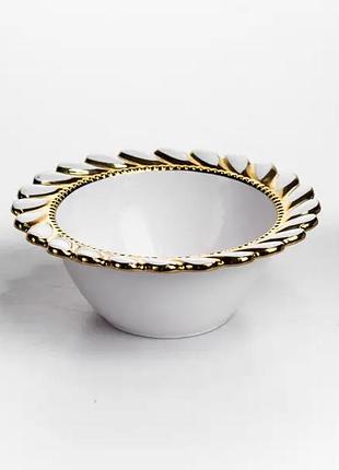 Тарелка глубокая tiffany фарфоровая 25.5 см сервировочная nai