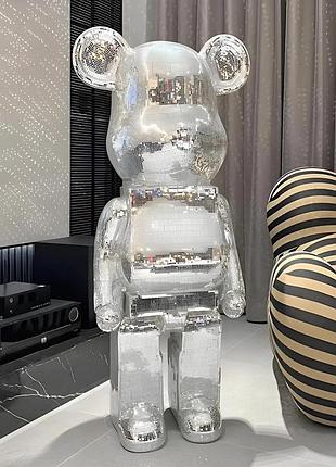 Коллекционная культовая фигурка bearbrick 155 см диско шар скульптура беарбрик
