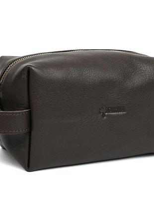 Кожаный несессер косметичка tarwa gc-8033-4lx коричневая наппа