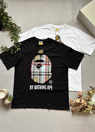 Футболка bape x burberry