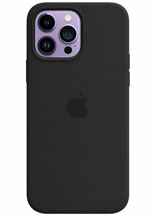 Чехол silicone case magsafe + animation full size iphone 12 pro max / black / силиконовый чехол для айфон / анимация