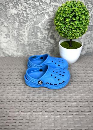 Crocs comfort кроксы сандали c8 25 размер детские синие