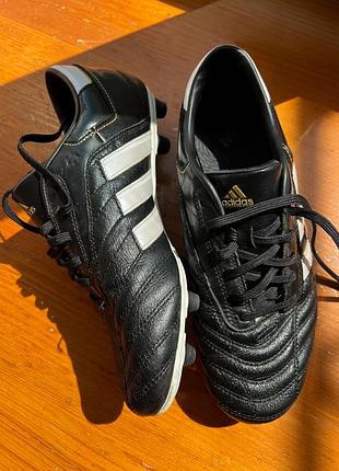 Adidas adinova ii чорний білий fg