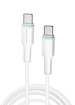 Кабель wuw-x205 type-c to type-c 65w 1m white
