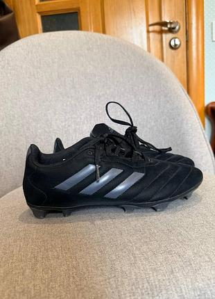 Детские бутсы adidas для газона искусственного покрытия 38 копочки черные