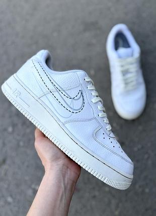 Nike air force кроссовки оригинал кожаные белые 44 размер