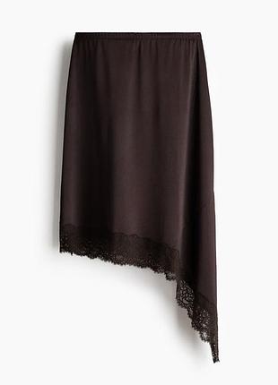 Асиметрична спідниця з мереживом h&m