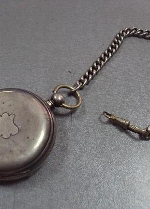 Карманные часы echappement a ancre qualite robert серебро 84 проба с цепочкой вес 122,9 г №9513