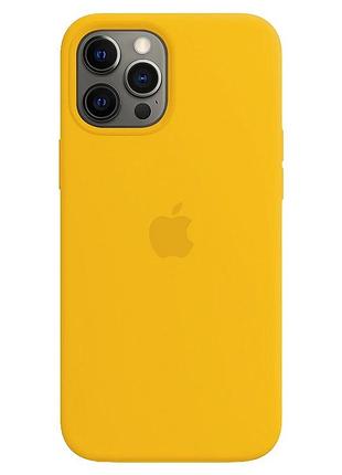 Чехол silicone case magsafe + animation full size iphone 12 pro max / sunflower / силиконовый чехол для айфон / анимация