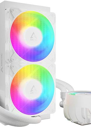 Система рідинного охолодження arctic liquid freezer iii pro 240 a-rgb white