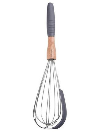 Кух.прибор ringel grey line венчик силикон/дерево 32 см