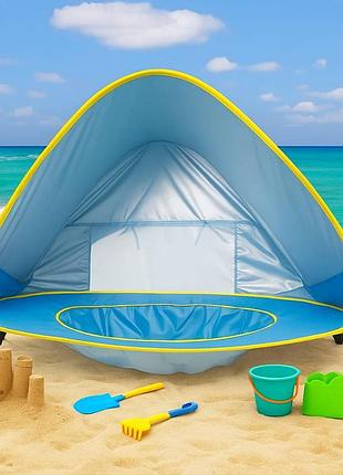 Детская палатка с бассейном wm-baby pool размер 117х79 см игровая палатка с водным мини бассейном