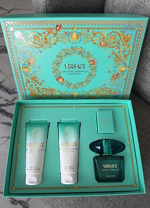 Versace crystal emerald набір оригінал