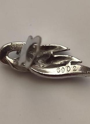 Серьги клипсы sphinx винтажные 3