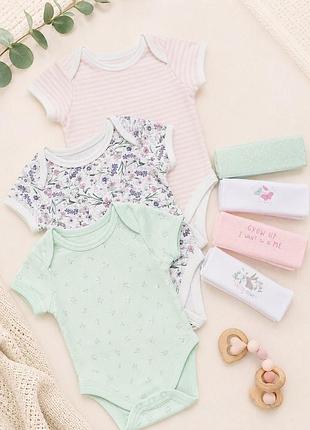 Боди на девочку primark 0-3мес, 62см