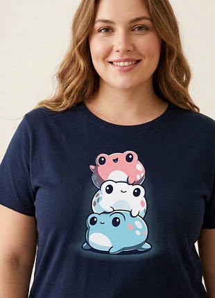 Женская футболка большой размер teeturtle
