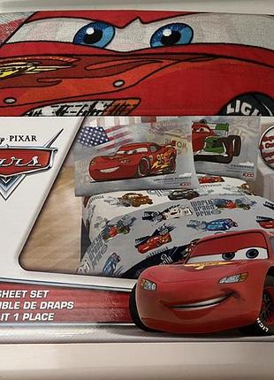 Новый набор постельного белья с машинками от disney pixar