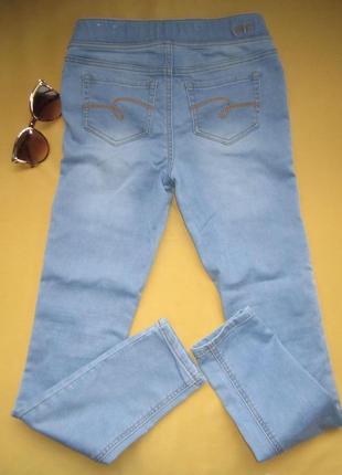 Леггинсы,джинсы  в сердечках с паеток, justice, на 12-14лет8 фото