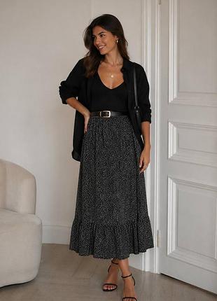 Чудова спідниця міді в горошок бренду shein
