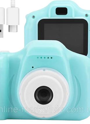 Дитячий цифровий фотоапарат 3 мп із підтримкою microsd gm13, м'ятний