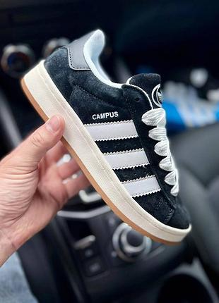 Кроссовки женские adidas campus black &amp; white