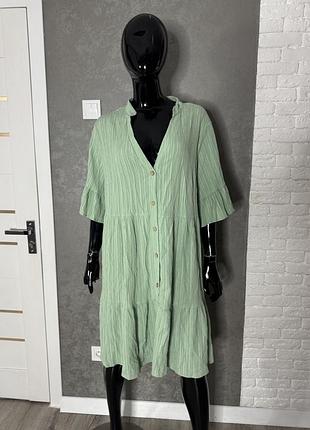 Ярусна сукня на ґудзиках плаття shein, xxxl