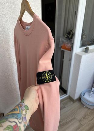 Светр stone island рожевий
