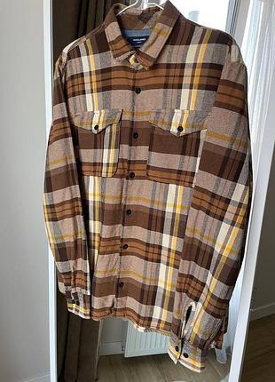 Мужская рубашка jack &amp; jones размер xl