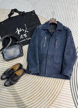Чоловіча куртка з натуральної замші berluti