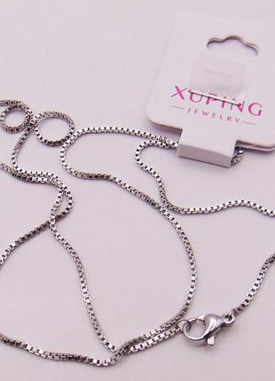 Цепочка медсплав родий xuping 50см xp144