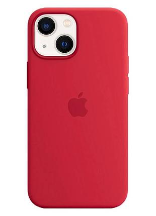 Чохол silicone case magsafe + animation full size iphone 13 / red / силіконовий чохол для айфон / анімація