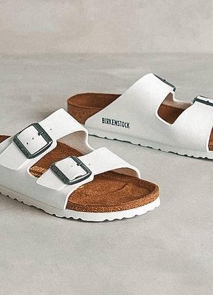 Жіночі шльопанці birkenstock arizona bs white, 38 розміру
