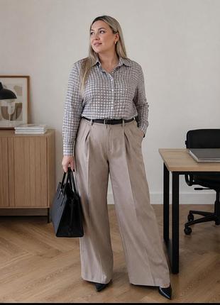 Стильная рубашка блуза в мелкий принт marks &amp; spencer