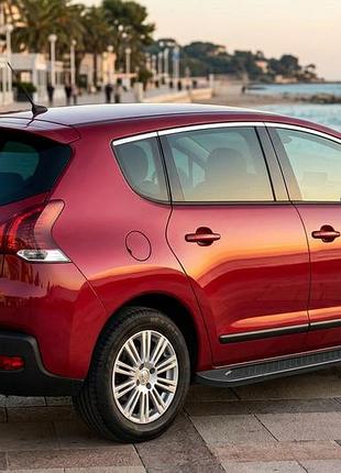 Бокові пороги allmond black (2 шт., алюміній) 2014-2016 для peugeot -2016 рр