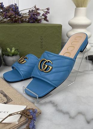 Gucci marmont gg slide sandals mule жіночі шльопанці босоніжки оригінал 37 eur