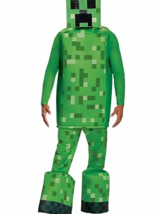 Карнавальный костюм minecraft creeper, размер 165,175,185 см – костюм крипер для взрослых